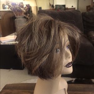 Rene of Paris brown sugar gently worn fiber wig